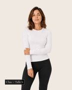 Manga Larga Bambú Blanco - Claudia Talle S