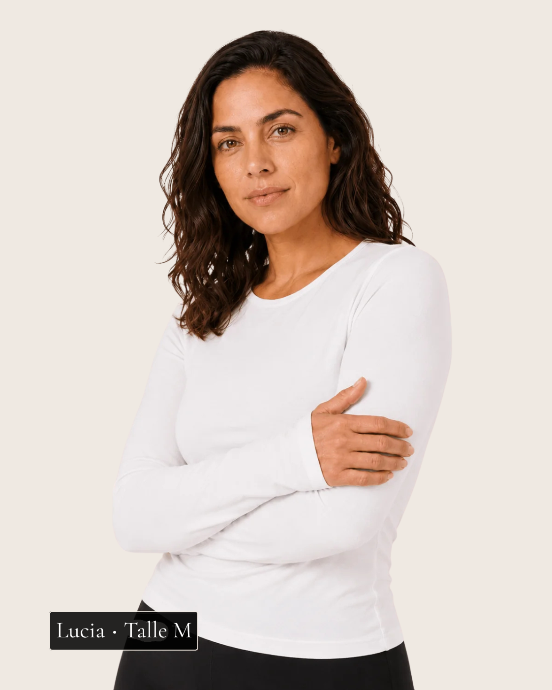 Manga Larga Bambú Blanco - Lucía Talle M