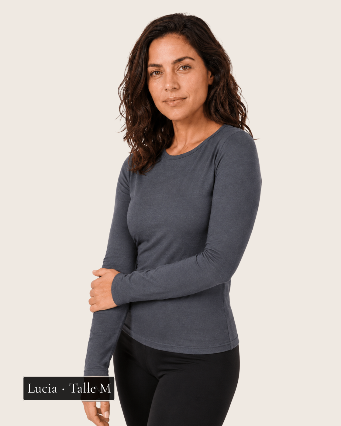 Manga Larga Bambú Gris - Lucía Talle M